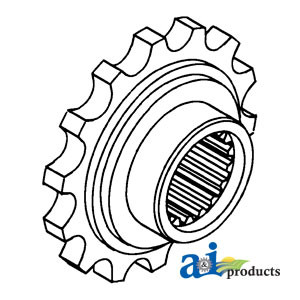 Coupler Sprocket, Front A-107415A