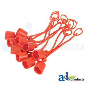 Dust Cap, 1/2", Orange (10 pkg) A-C211019