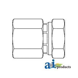 Female JIC Swivel X Female NPT Straight Adapter (2 PACK) A-43D21