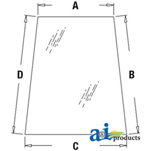 Glass, Door, Upper (LH) A-338429A1