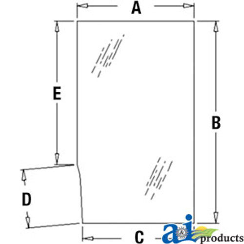Glass, Door, Upper (LH) A-T113463