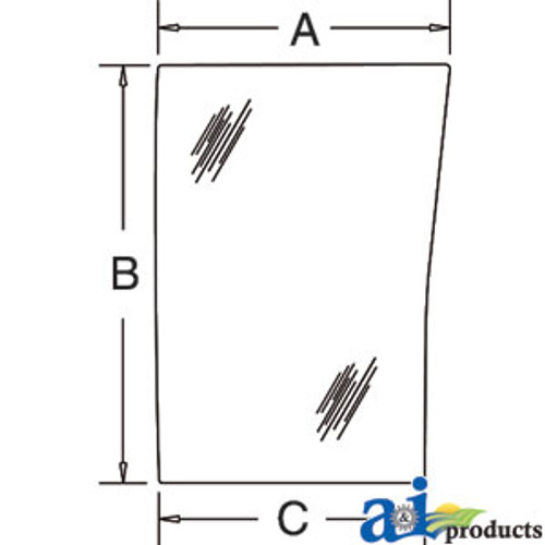Glass, Front, Lower (RH) A-190029A5