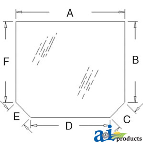 Glass, Rear - Tinted A-R129954