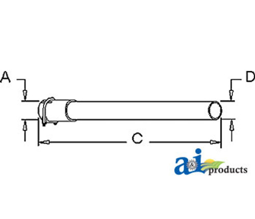 Horizontal Tail Pipe A-NAA5255E