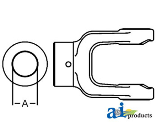 Implement Yoke Shear Pin w/ Pin Hole A-D358222
