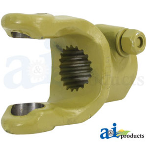 Implement Yoke, Splined 1 3/4" - 20 Spline w/ Interfering Clamp Bolt A-1036025
