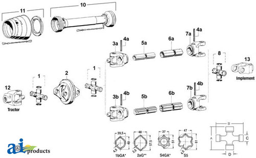 Implement Yoke; 2400 Series A-108923007
