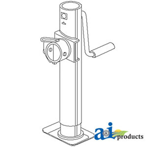 Jack, Sidewind Trailer & Imp., Tube Mount (2000 Lb.) A-VLA2071