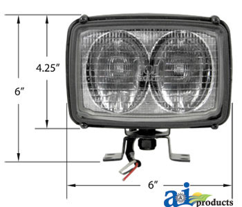 Lamp Assembly, Halogen, Trapezoid A-28A609
