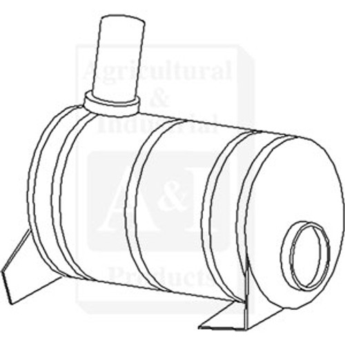 Muffler (Underhood) Vertical Exhaust A-AL35753