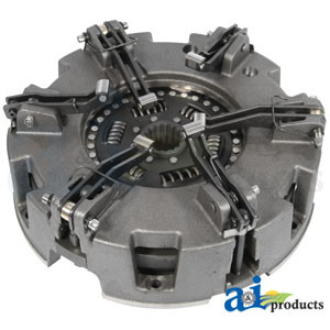 Pressure Plate: 12", 6 lever, metallic, rigid, cast iron, indep PTO, w/ 5144740 trans disc A-5154512