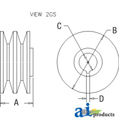Pulley, Alternator (Double) A-L59716