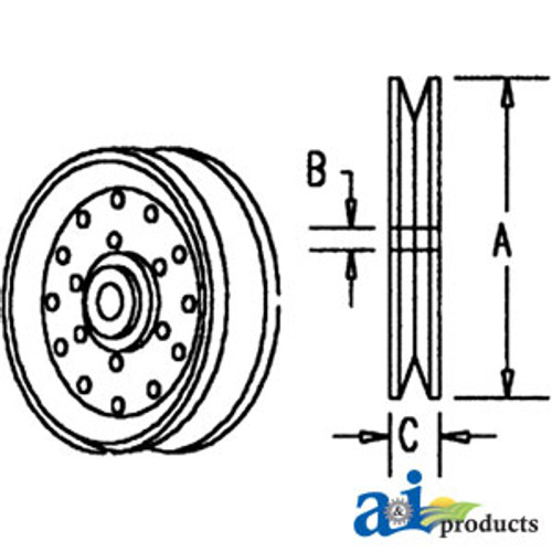 Pulley, Idler (V-belt) A-1315269C2