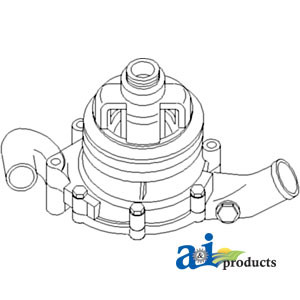 Pump, Water w/ Single Pulley (Threaded) A-FAPN8A513HH