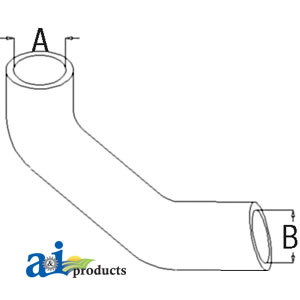 Radiator Hose, Bottom A-3801168M1