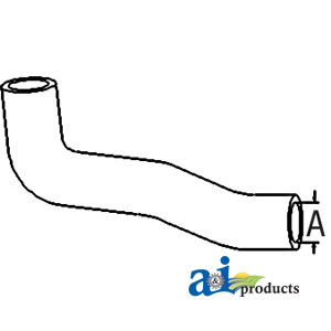 Radiator Hose, Lower (Rear) A-32430-18060