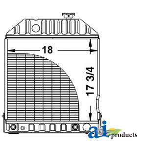 Radiator W/Cooler (Rear Fittings) A-E7NN8005BA