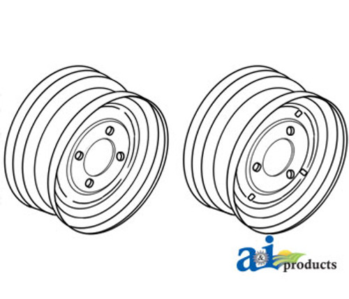 Rim, Front Wheel 5" x 14" A-98A1454