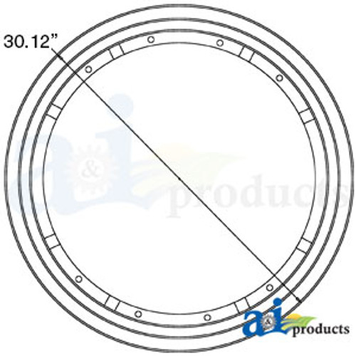 Rim, Power Adjust Wheel 10" X 28" 4 Rail A-535452M91