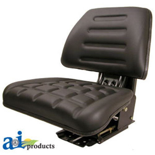 Seat w/ Trapezoid Backrest, BLK A-T222BL
