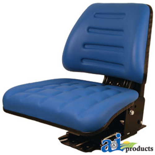 Seat w/ Trapezoid Backrest, BLU A-T222BU