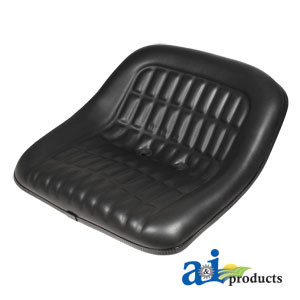 Seat, 19" Pan, Steel, 7" Spacing, BLK VINYL A-CS668-1V