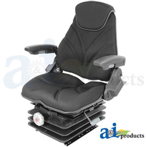 Seat, F20 Series, Mechanical Suspension / Arm Rest / Head Rest / Black Cloth A-F20M245