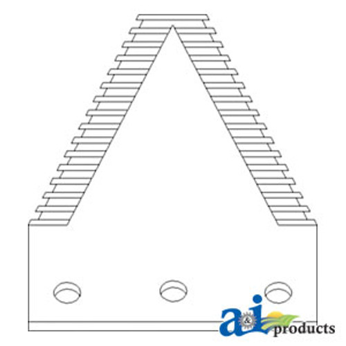 Section, Knife; Overserrated, 3", Chrome A-191256A1