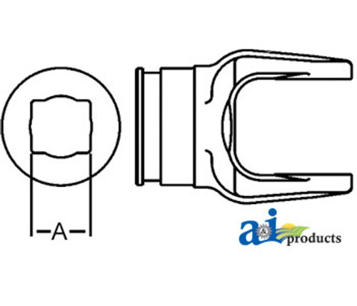 Shaft Weld Yoke w/ Bearing Groove A-D123000