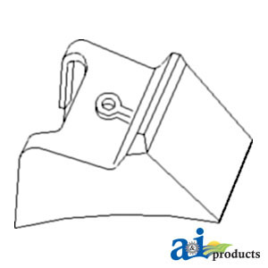 Shoe, Straight, Small Grain, Abrasion Resistant (Small Tube- 22.638" I.D.) A-87602594