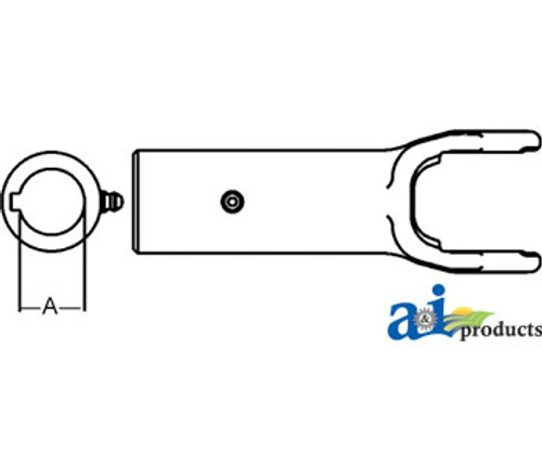 Slip Sleeve Yoke, 1 1/4" Round Bore, 5/16" Keyway A-D108020LK
