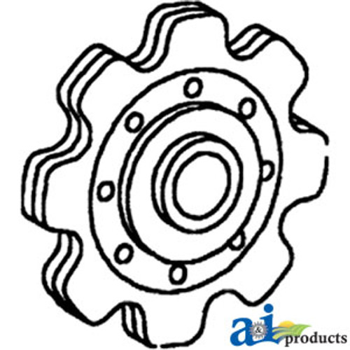 Sprocket, Lower Idler Gathering Chain A-573399