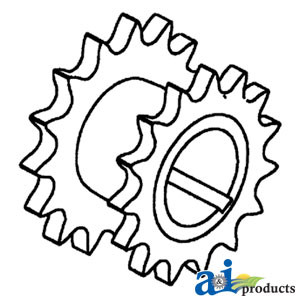 Sprocket, Upper Unit Drive A-70595642