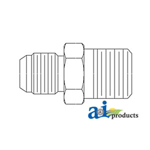 Straight Solid Male JIC X Male NPT Adapter A-43C21