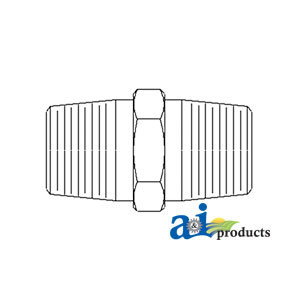 Straight Solid Male NPT X Male NPT Adapter A-43C42