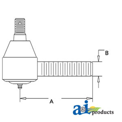 Tie Rod End, Front Axle A-K908071