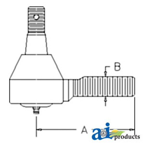 Tie Rod End, LH Thread A-66711-56550
