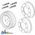 Wheel Half (1), 4 Bolt A-80A501