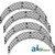 Brake Lining Kit (Set of 4 w/ Rivets) A-JT9170