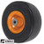 CASTER-SMOOTH, 9X3.5X4, SOLID, ORANGE A-B1CO8580