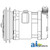 Compressor, New, Sanden Style w/ Clutch (8478) A-351225T91