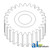Gear, PTO Idler A-381509R1