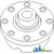 Housing, Differential (7/16 rivet hole size) A-T30253