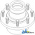 Hub Assembly, Rear Axle Spindle Service Kit A-AH173846