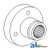 Hub, Aux. Hydraulic Pump Drive Pulley A-196482C2