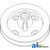 Pulley, Slip Clutch; Tailing Elevator A-AH173040