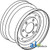 Rim, Front Wheel 8L x 16" A-1611404M1