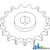 Sprocket, Row Unit; 17 Tooth / 80 Chain, Speed Up A-AH215495