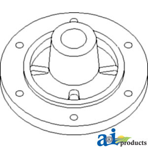 A-H97574-Hub, Shaft & Tightener, Lower Tailings Auger A-H97574