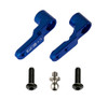RC10B6 FT Steering Bellcrank, +3mm, blue aluminum